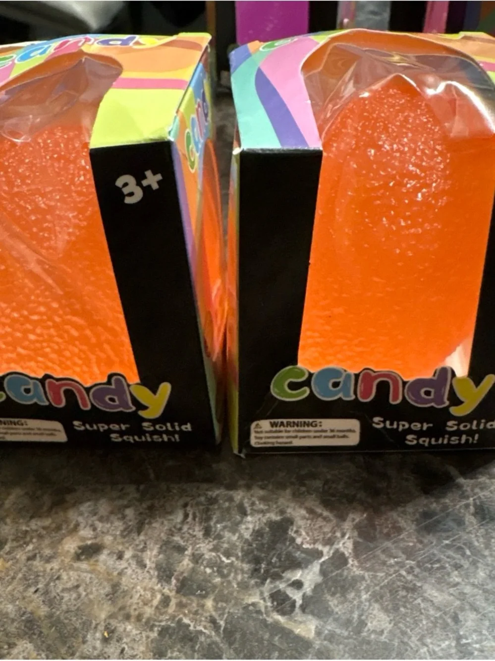 Candy Super Solid Squishi Orange Party Stress Toy - Candy Brand
